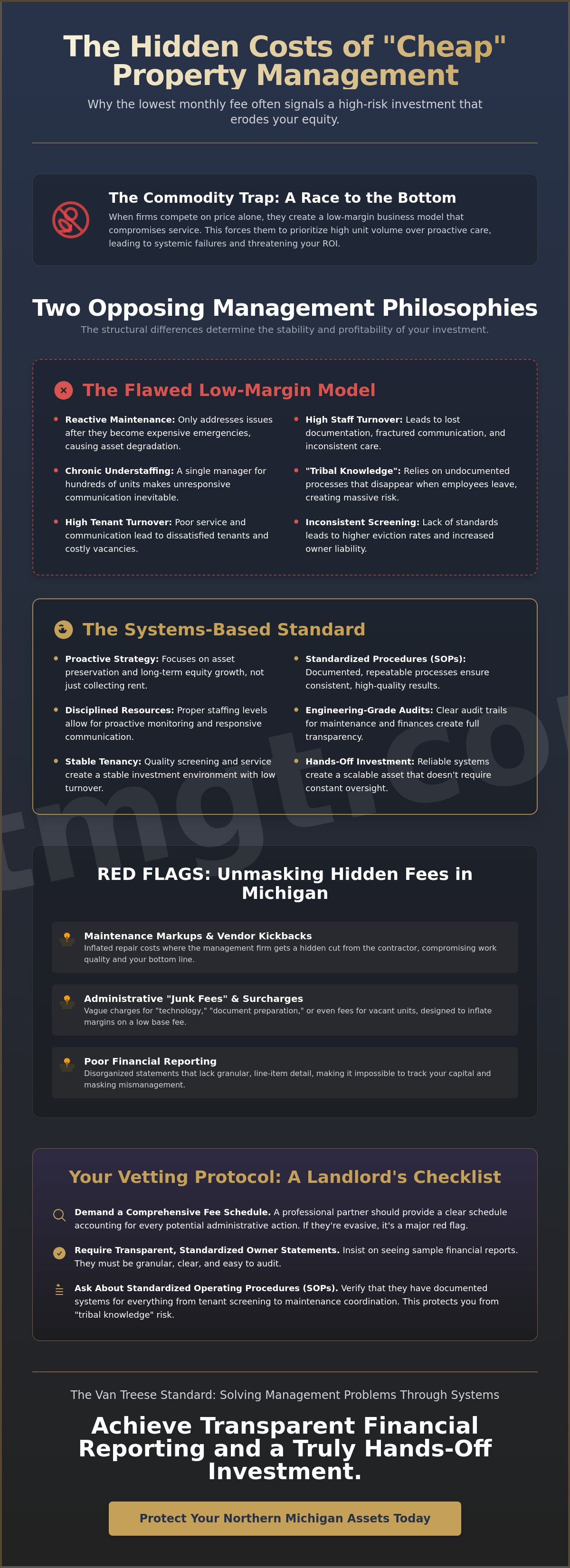 Property management hidden fees Michigan