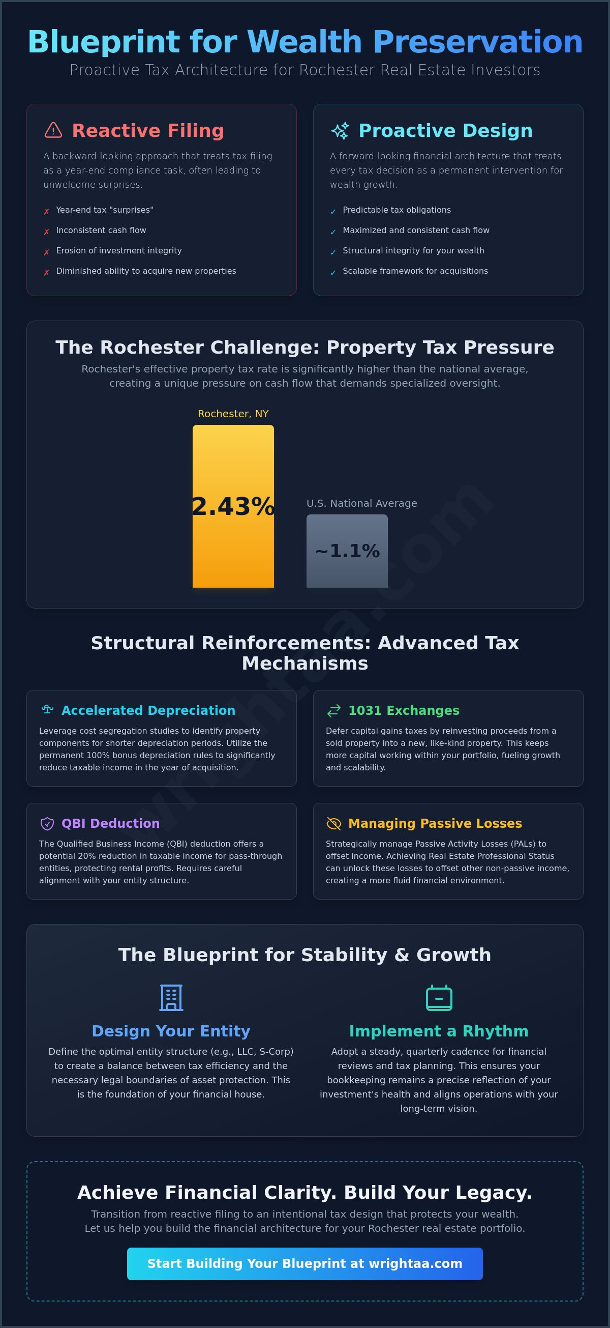 Tax planning for real estate investors Rochester