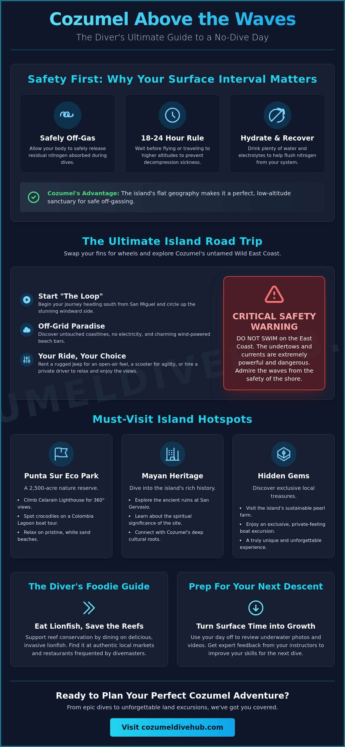 What to do in cozumel on a no-dive day