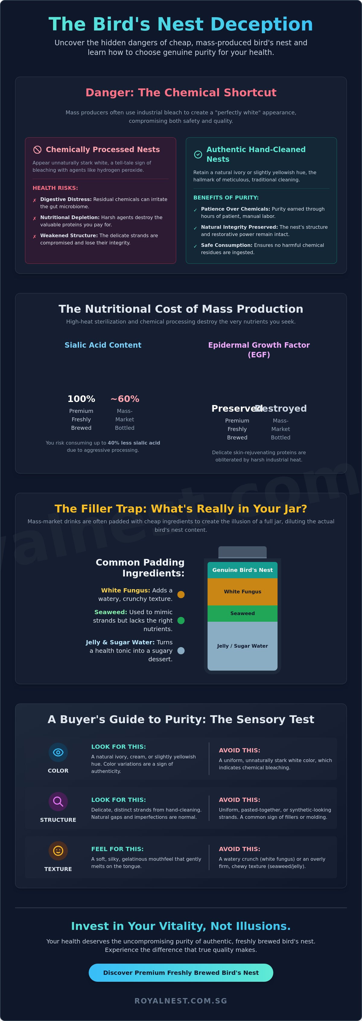 Avoid the mistake of buying cheap bird's nest