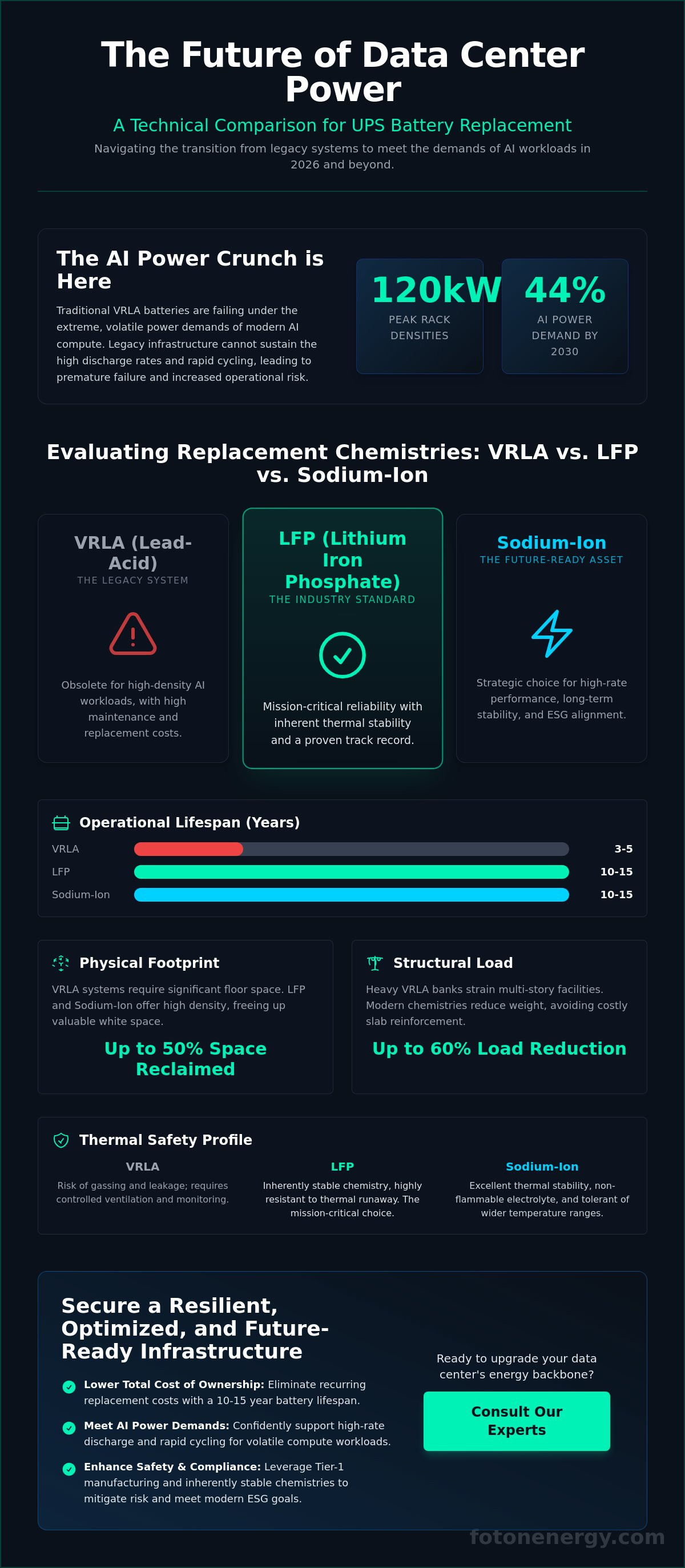 Data center ups battery replacement