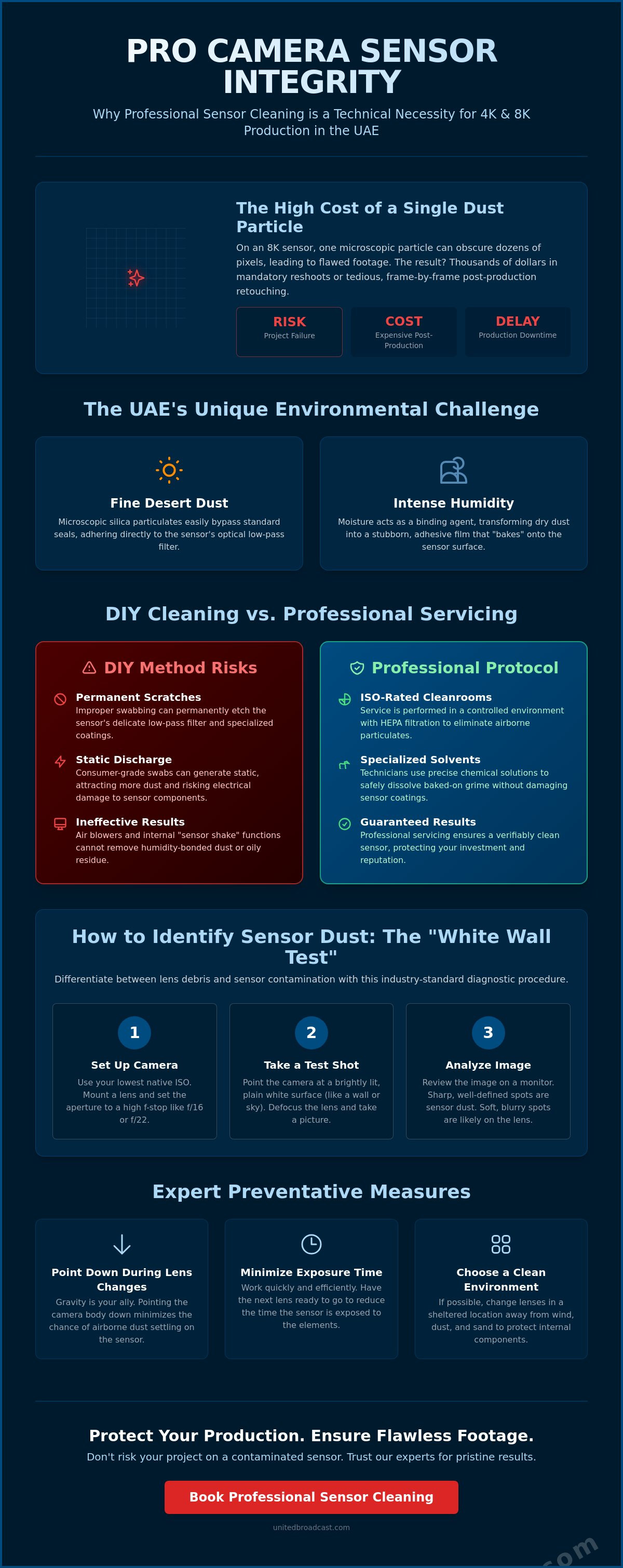 Camera sensor cleaning Dubai