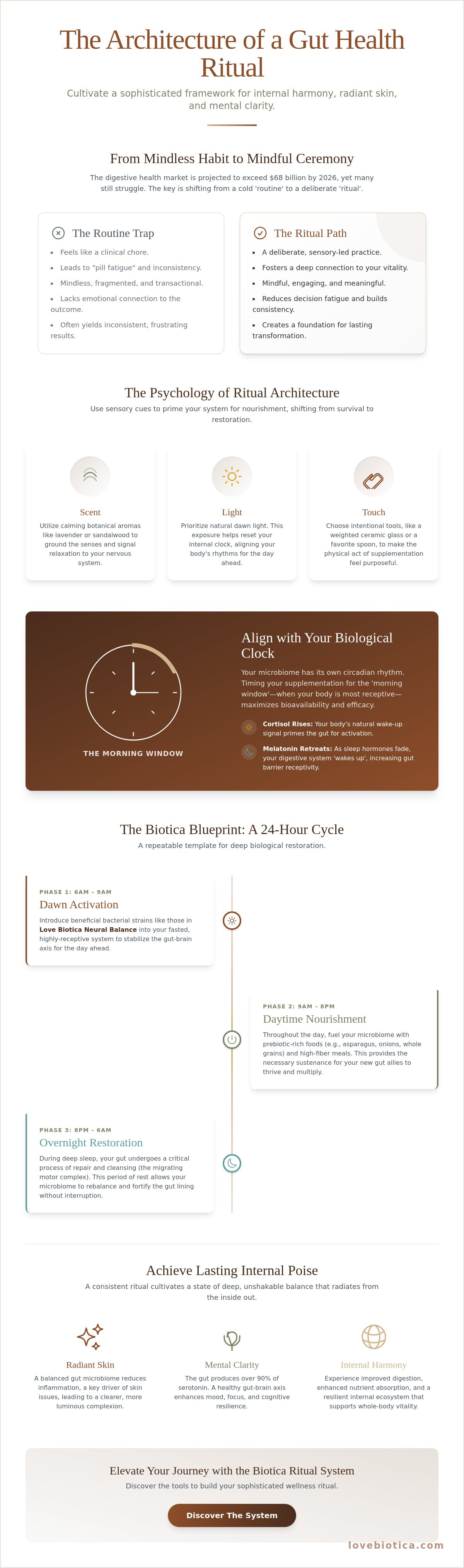Wellness ritual for gut health