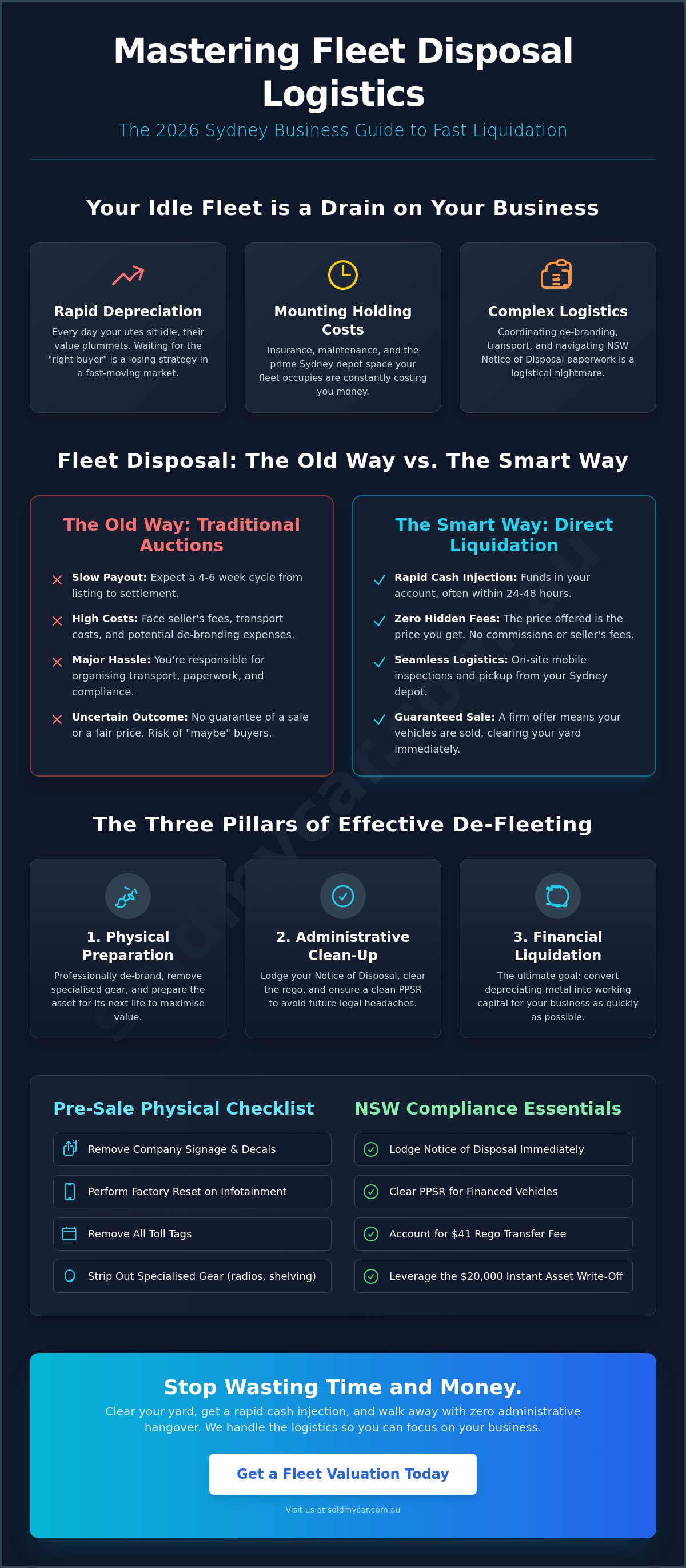 Fleet disposal logistics