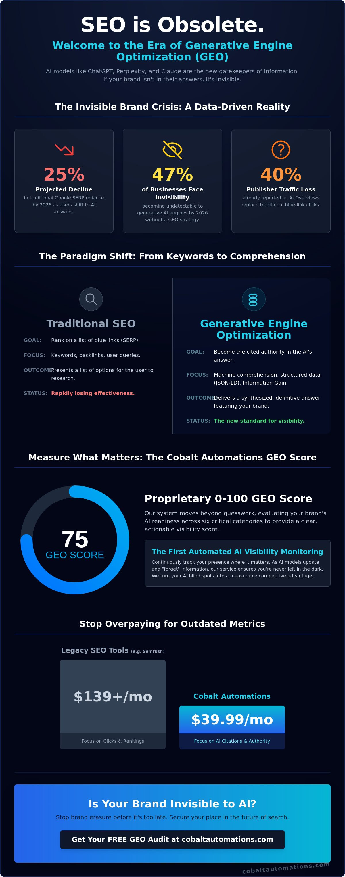 Generative engine optimization services