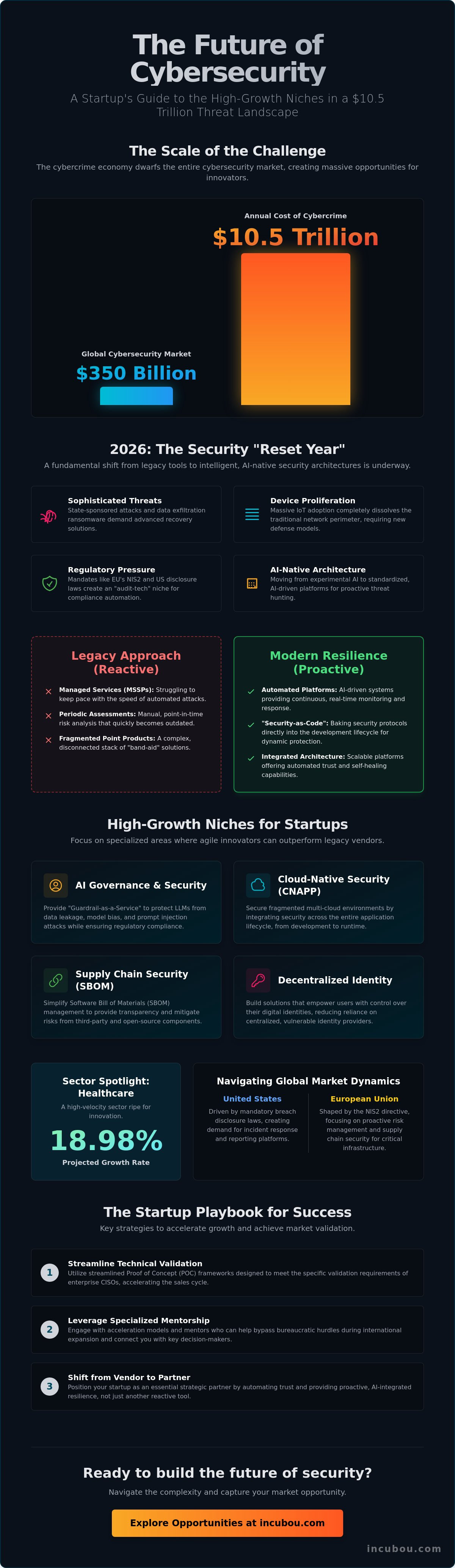 Cybersecurity market opportunities for startups
