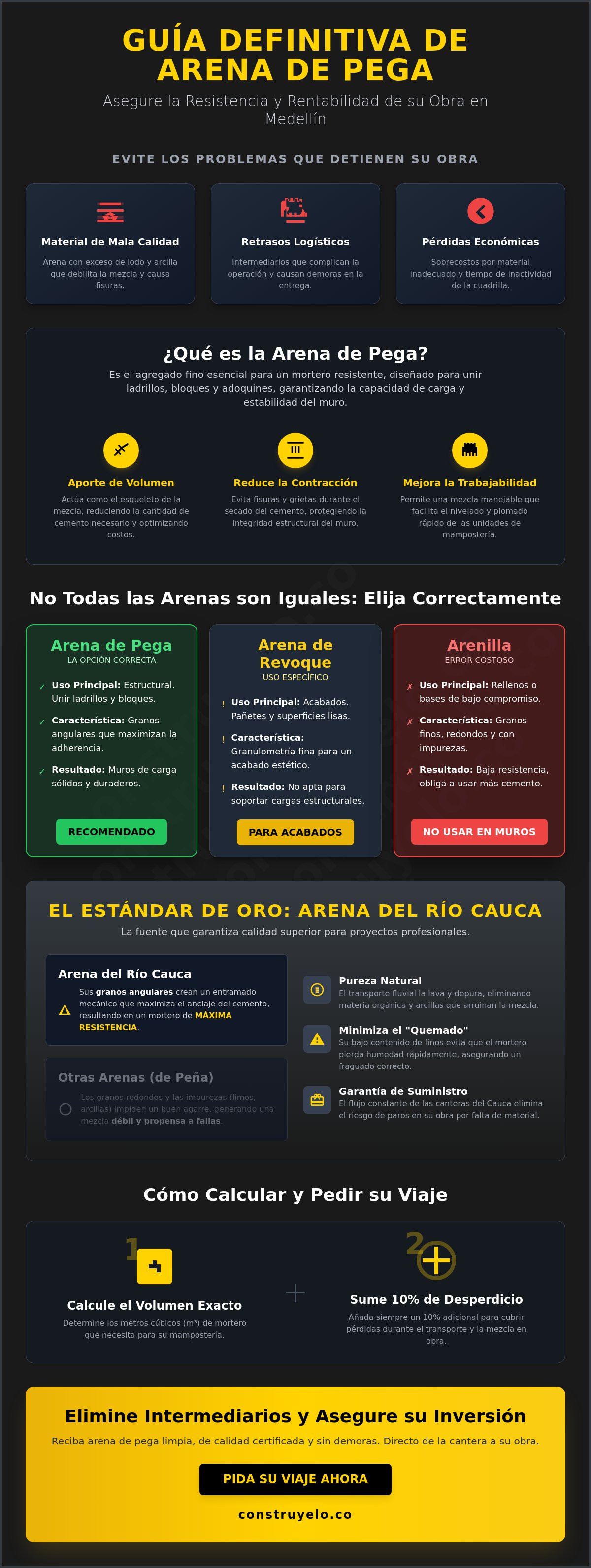 Arena de pega Medellín