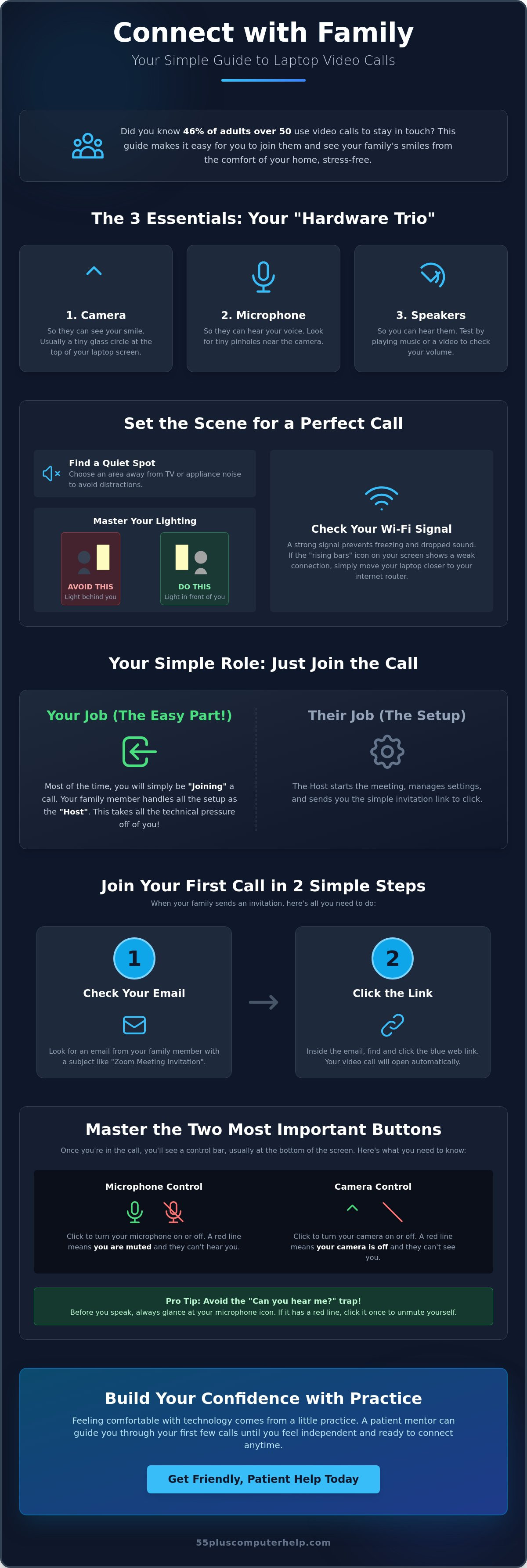 How to video call family on a laptop