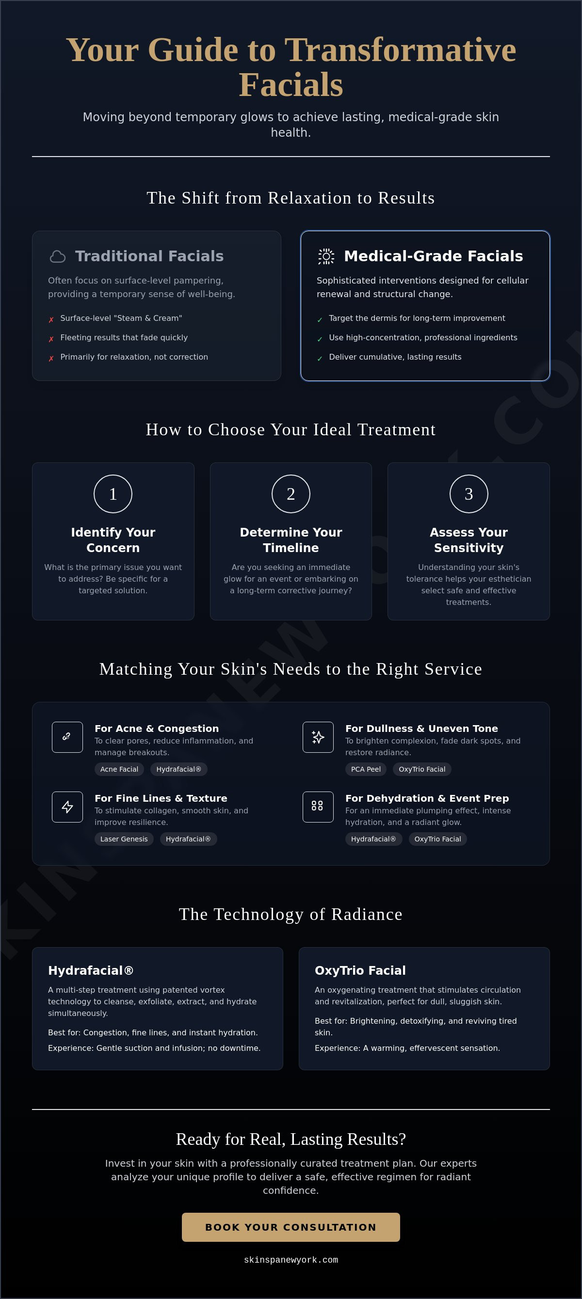 Facial spa treatments