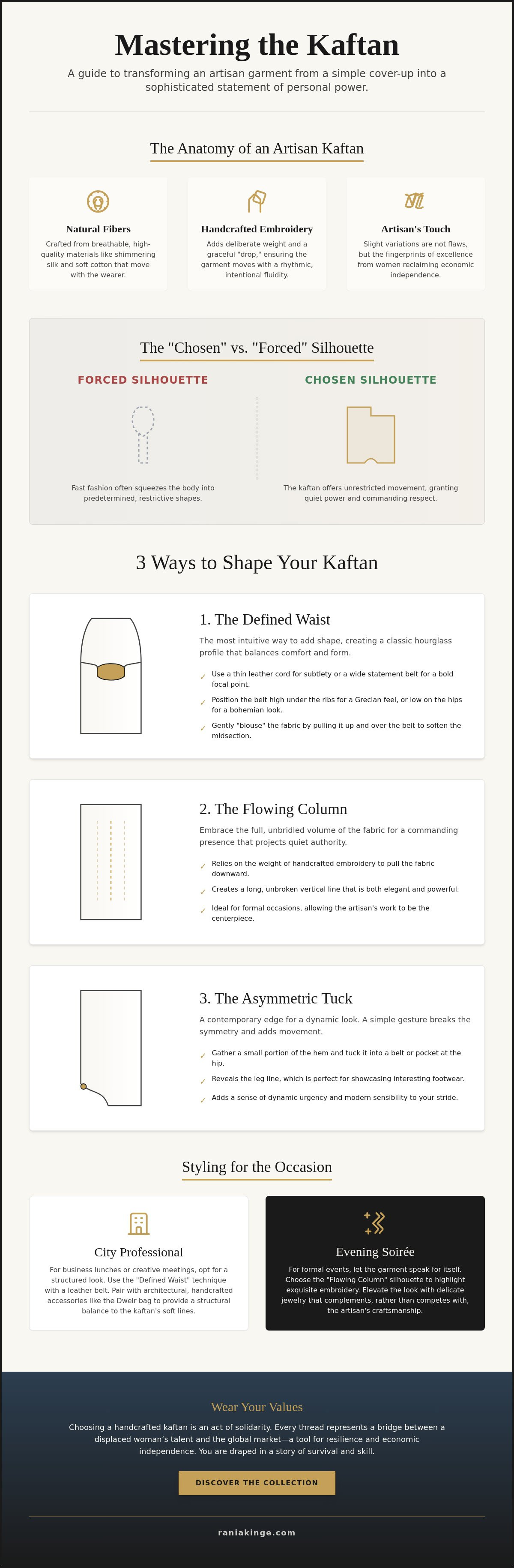 How to wear a kaftan