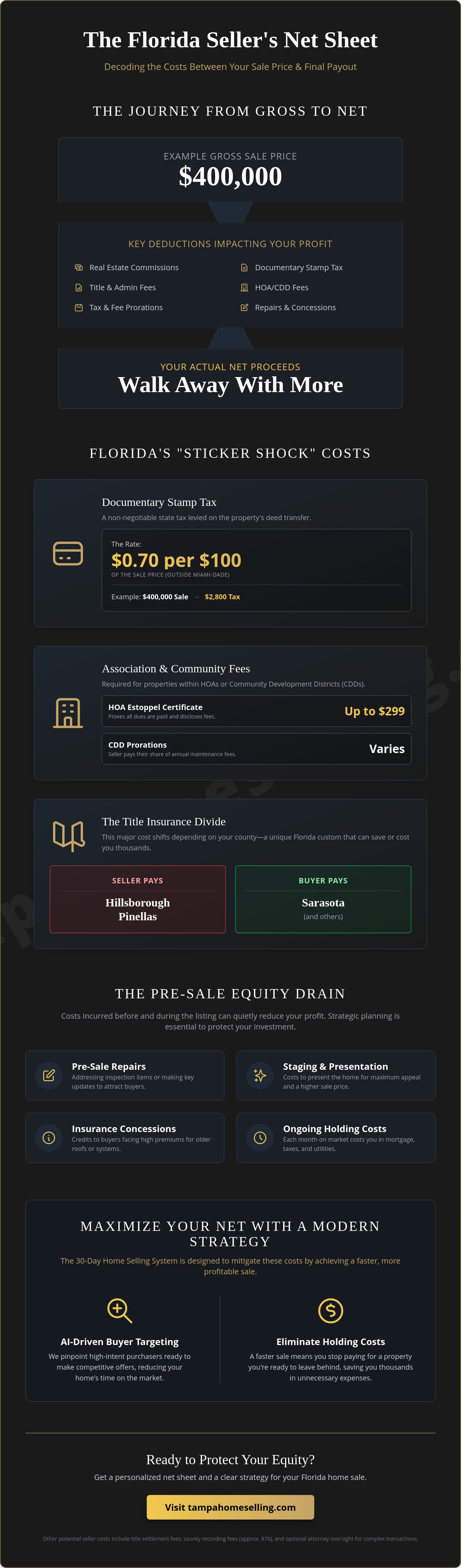 Hidden costs of selling a home in Florida