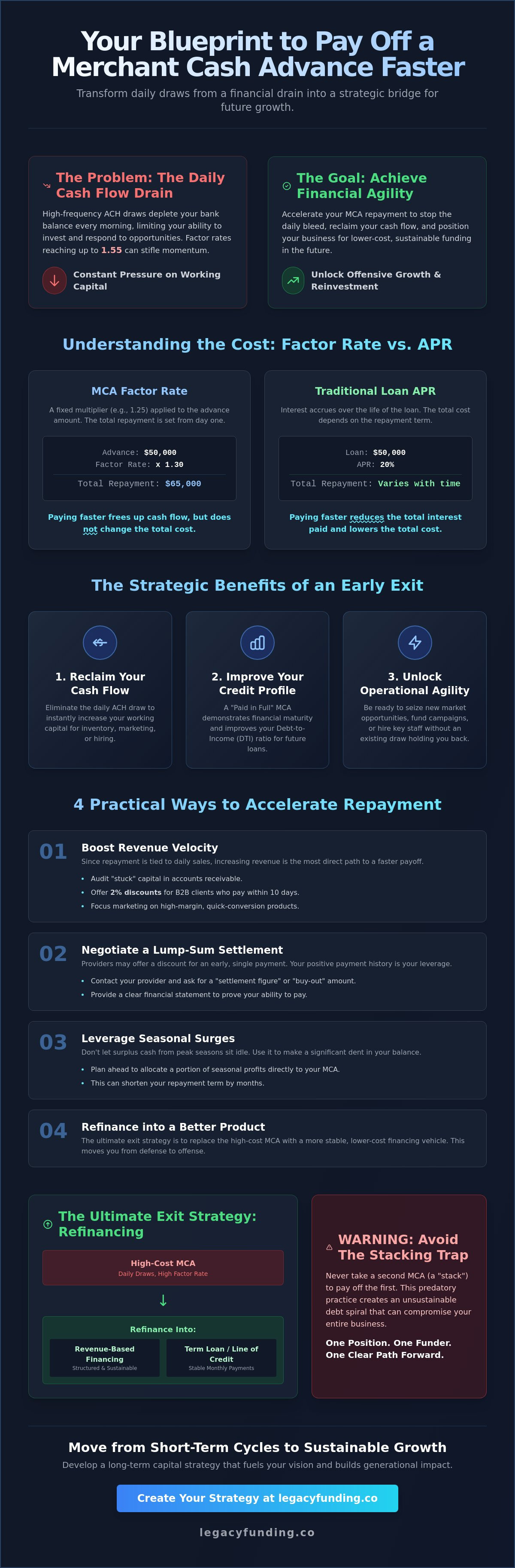 How to pay off a merchant cash advance faster