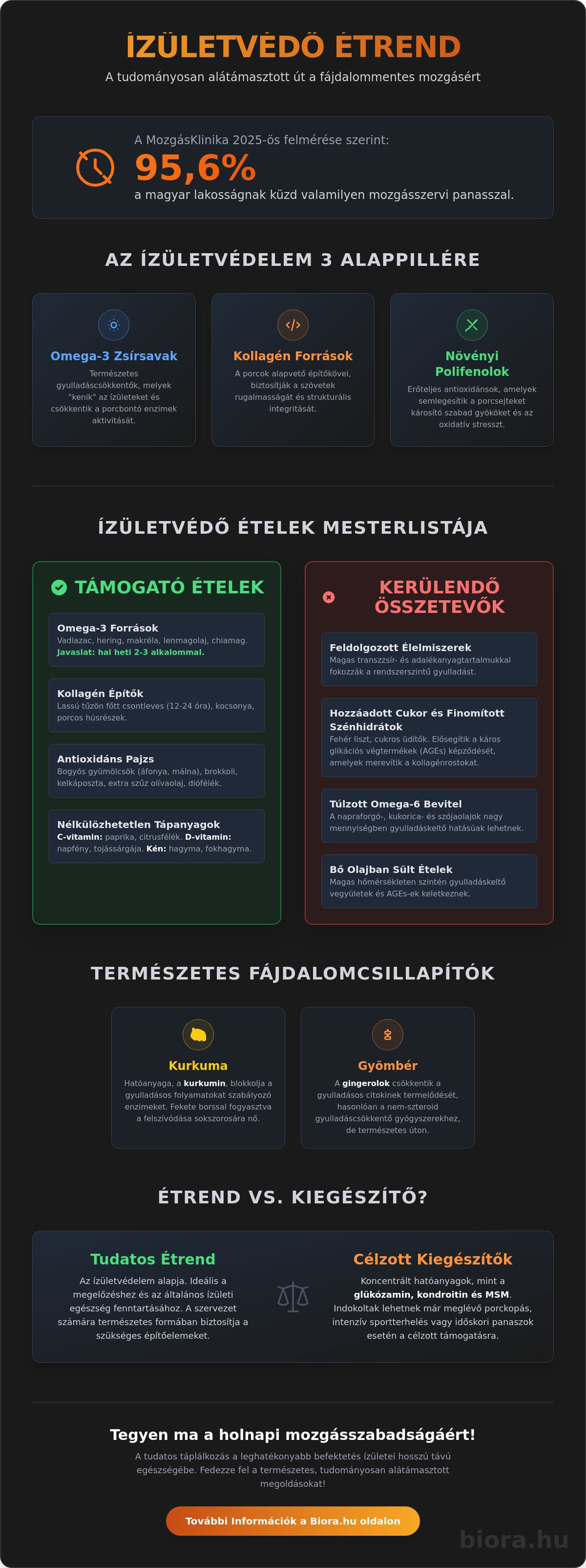 ízületvédő ételek listája