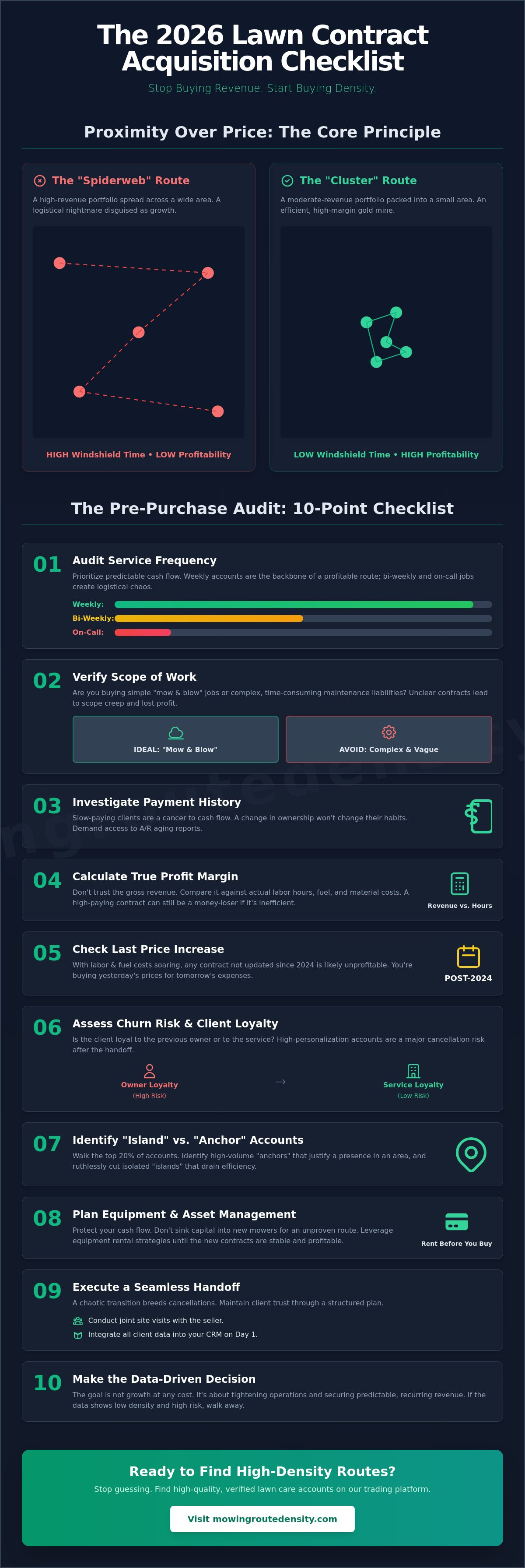 Buying lawn care contracts