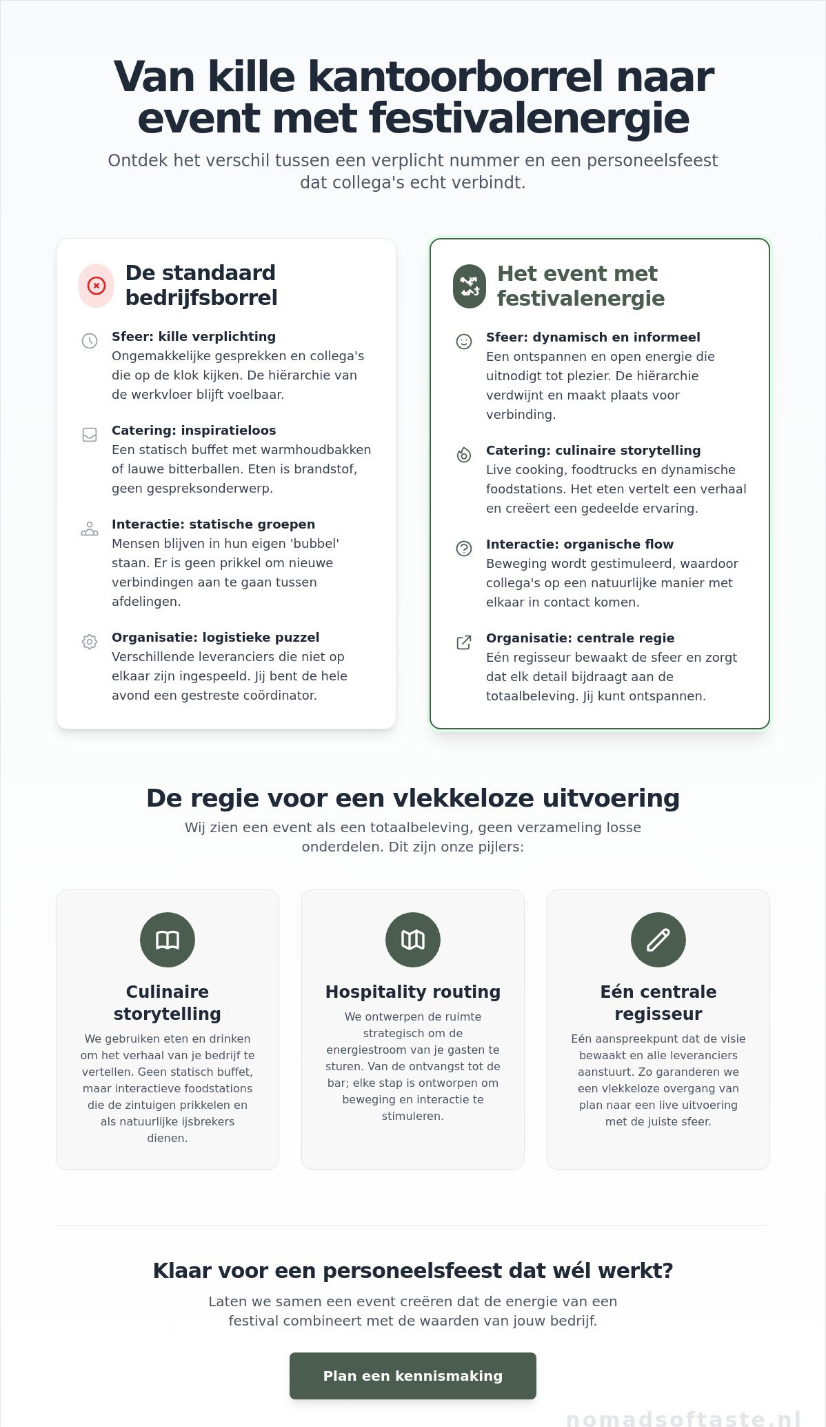 Personeelsfeest organiseren