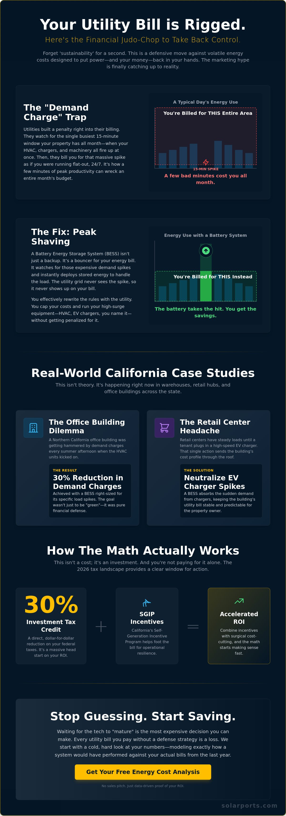 Commercial battery storage case studies