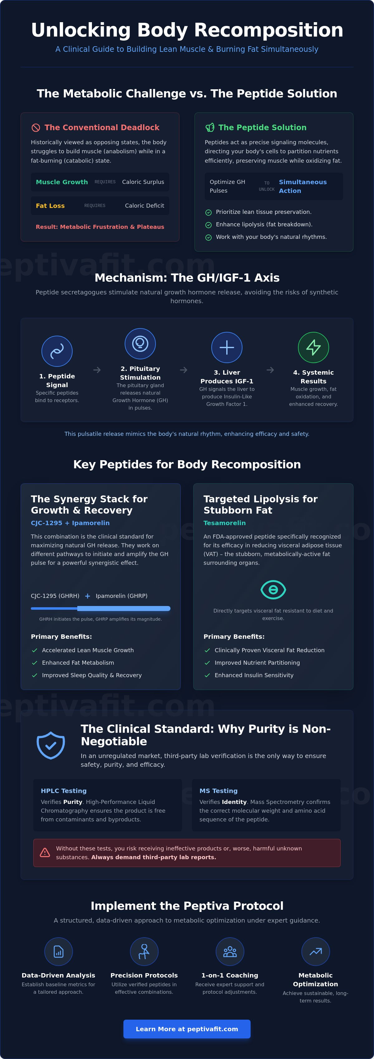 Peptides for building lean muscle and burning fat