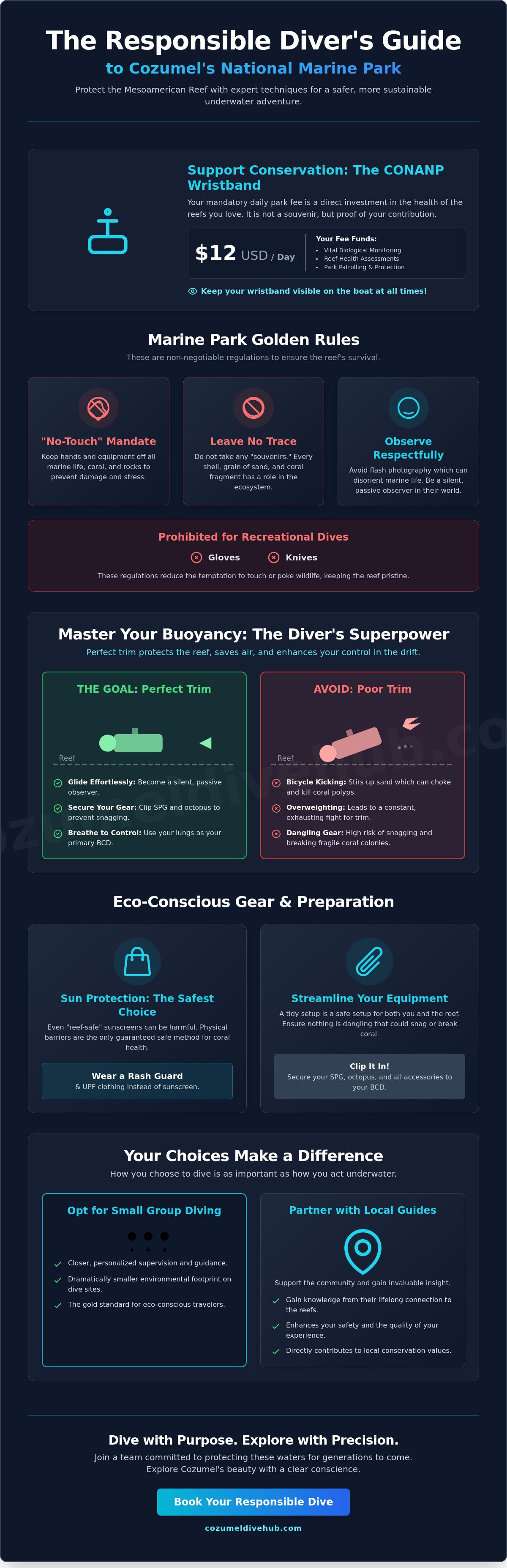 Responsible diving practices cozumel