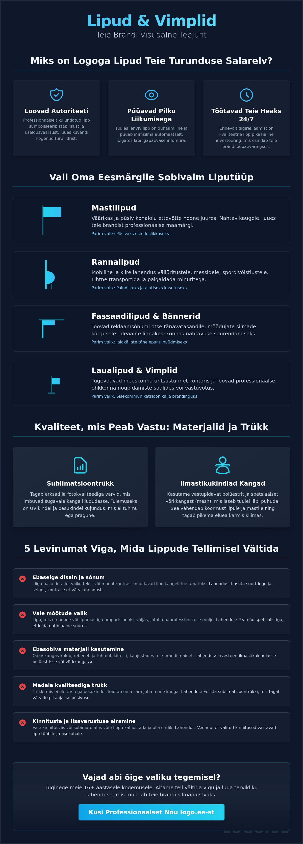 Lipud ja vimplid logoga