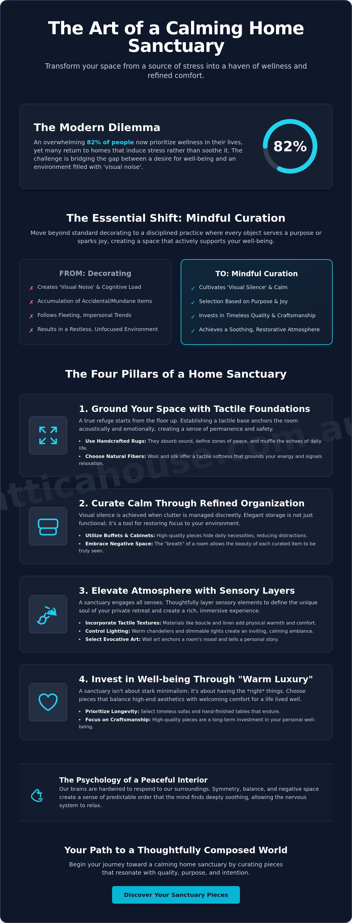 Creating a calming home sanctuary