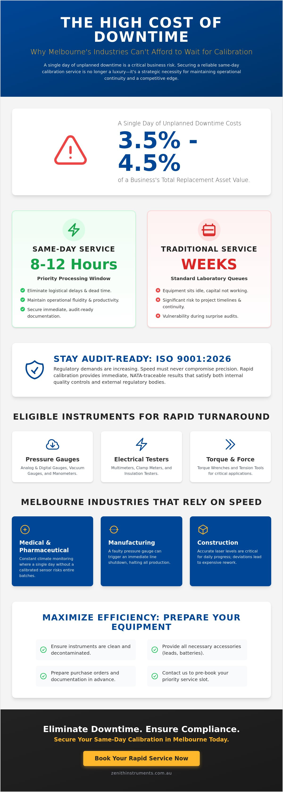 Same day calibration service melbourne