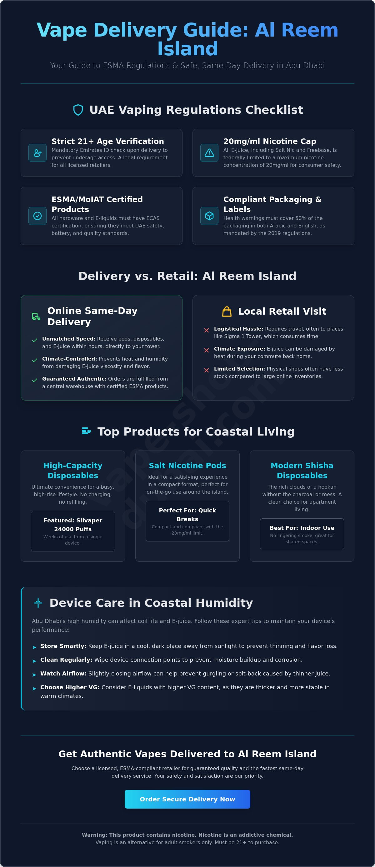Vape delivery Al Reem Island