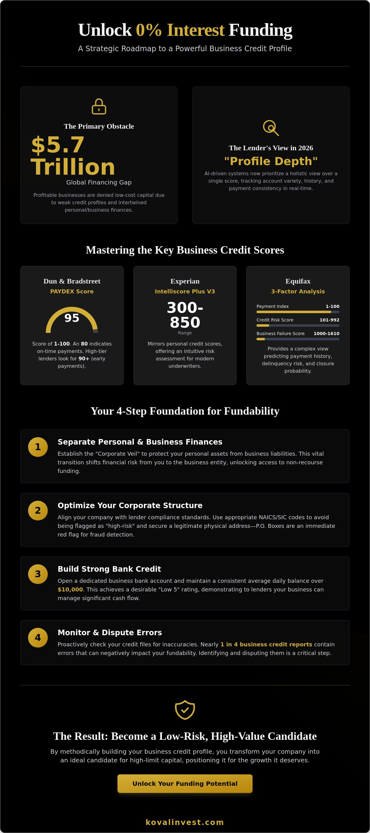 Improve business credit profile