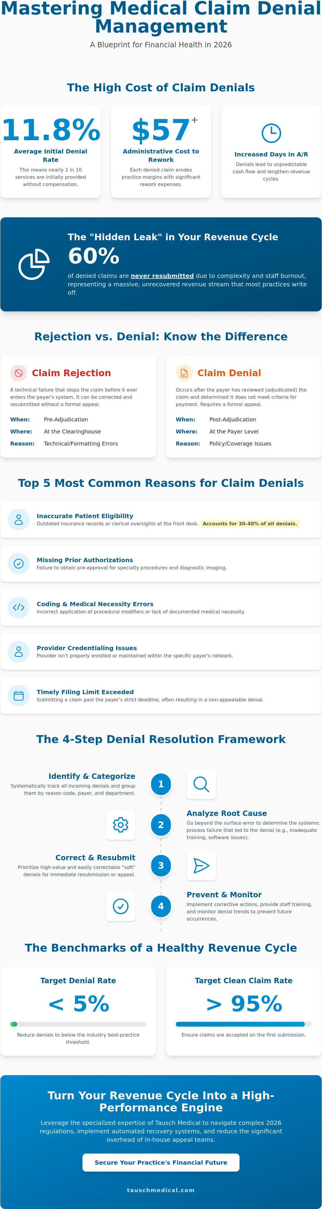 Medical claim denial management