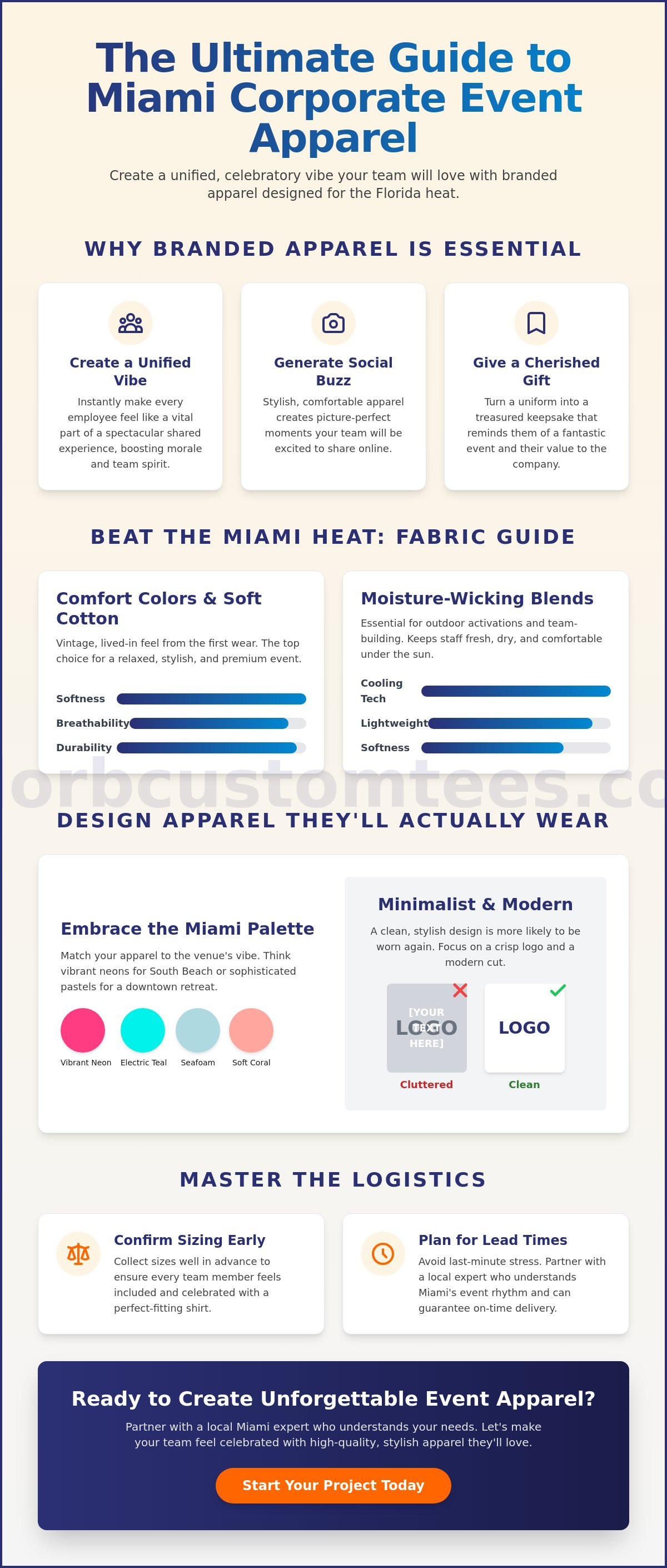 Corporate Event Shirts & Branded Apparel in Miami