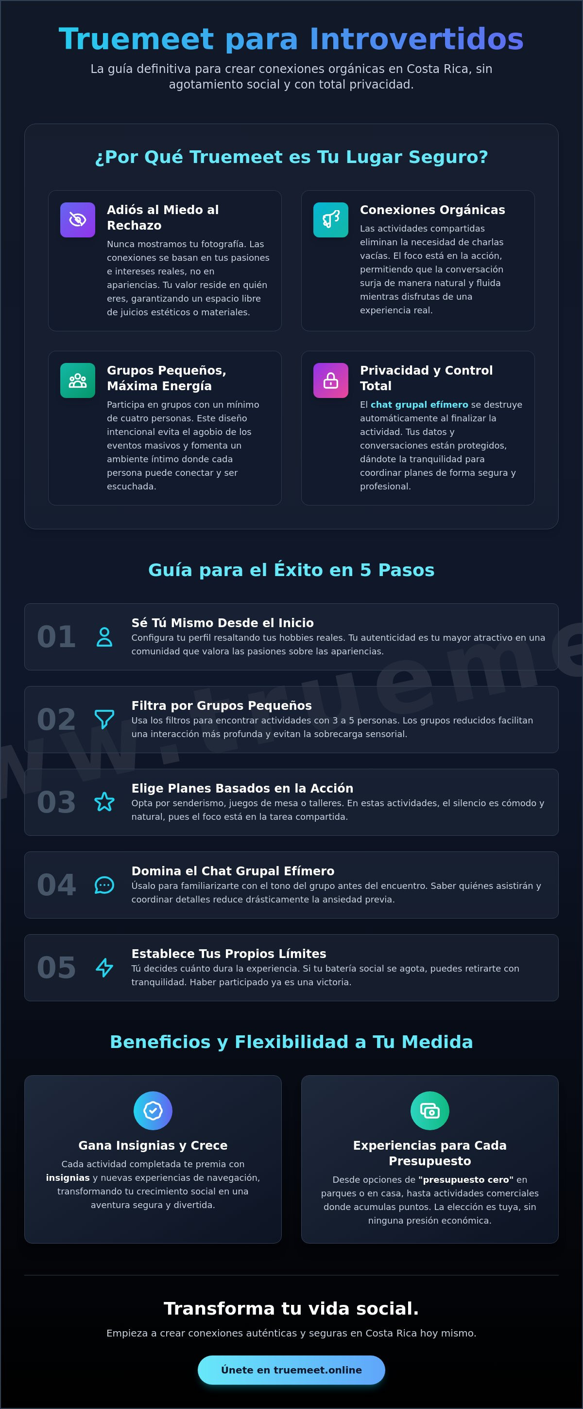 Truemeet para introvertidos