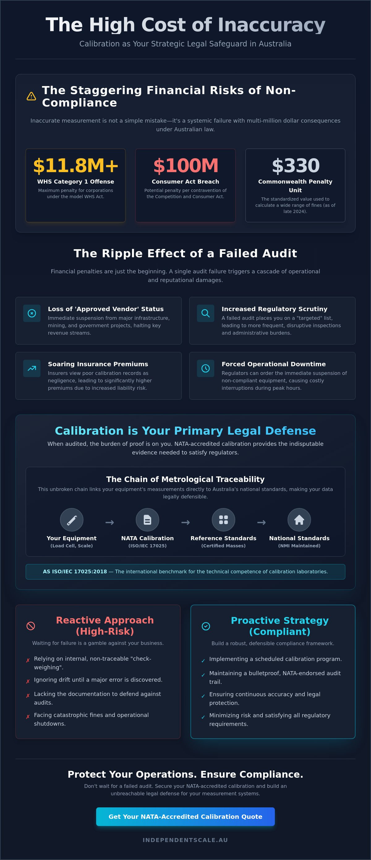 Avoiding compliance fines with calibration