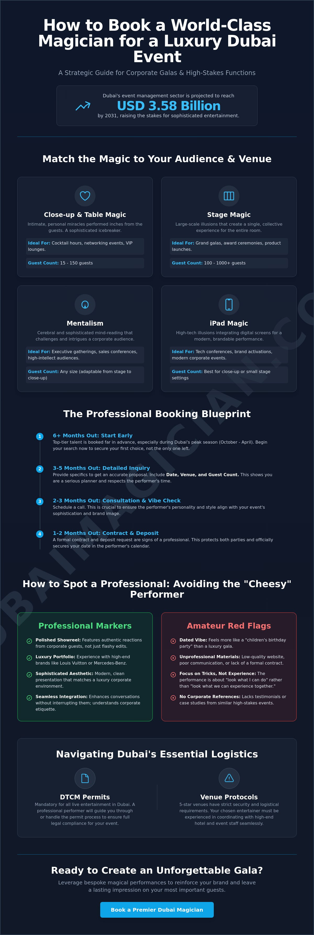 How to book a magician for an event