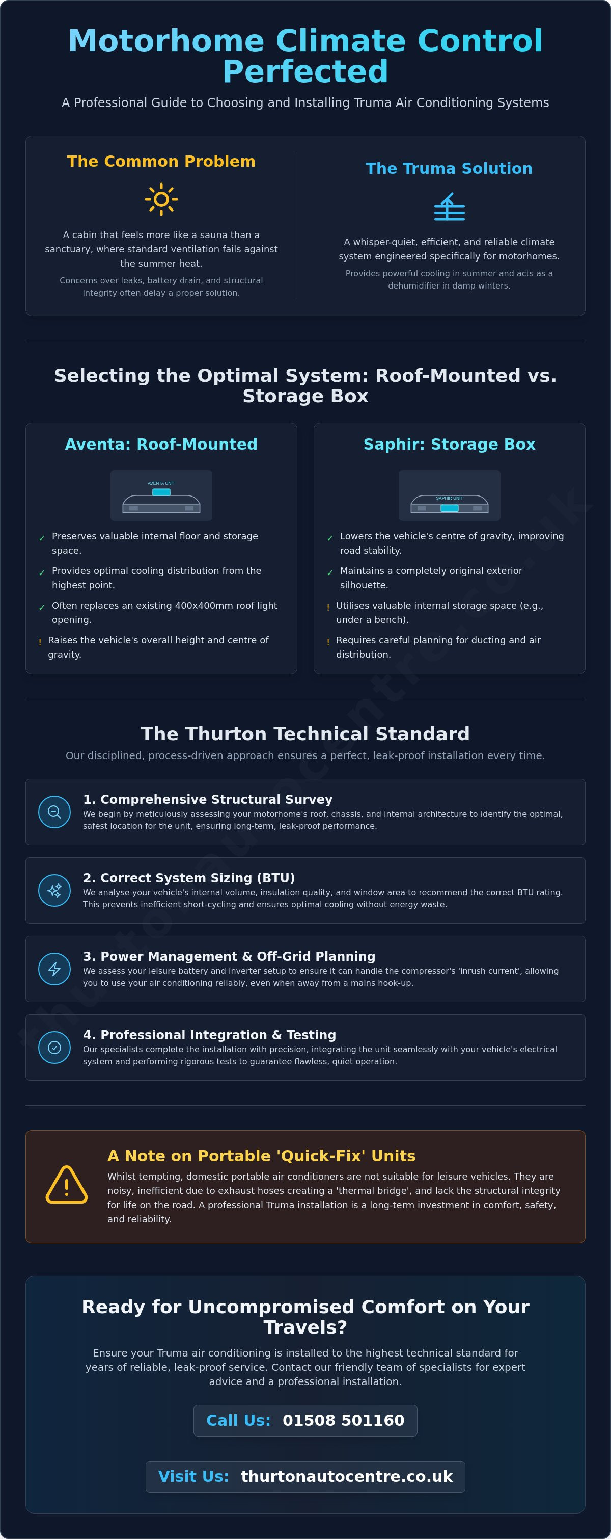 Truma air conditioning installation