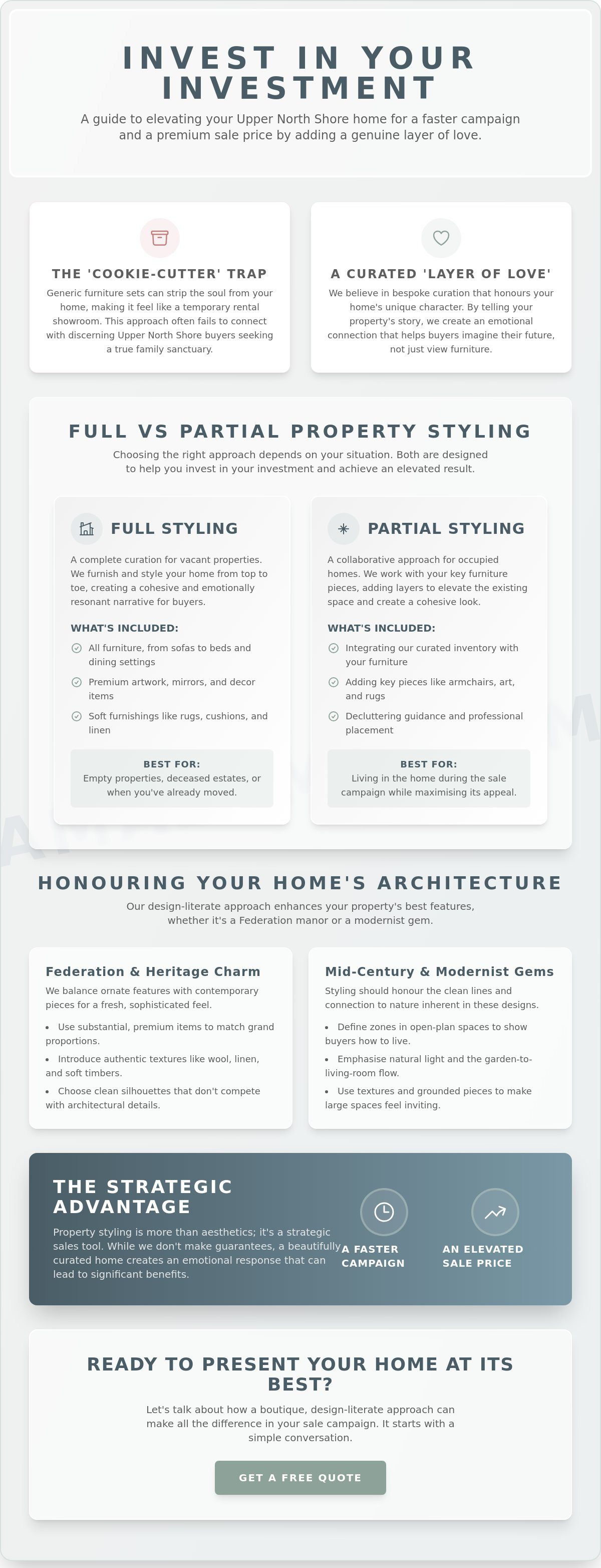 Home staging Upper North Shore Sydney