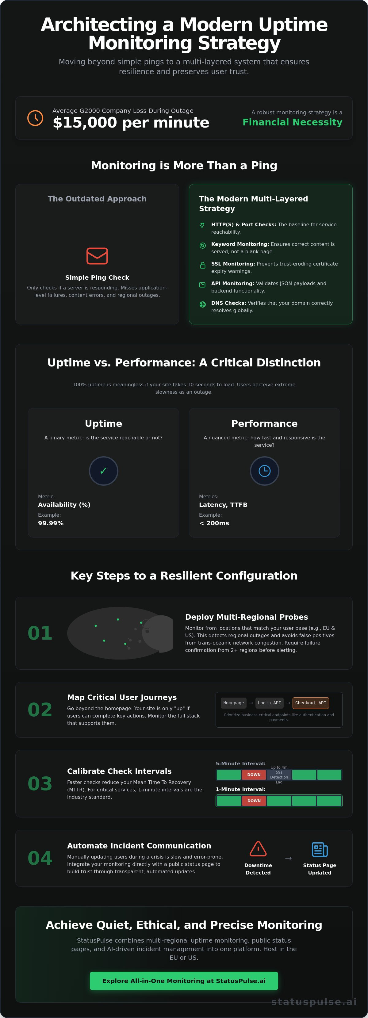 Site uptime monitoring