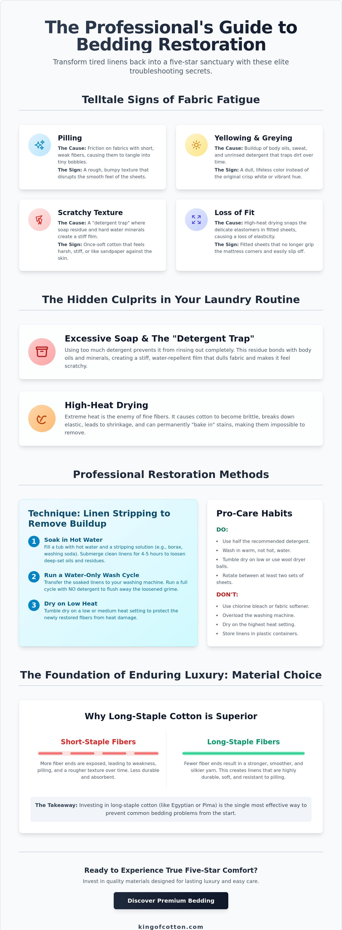 Troubleshooting common bedding problems