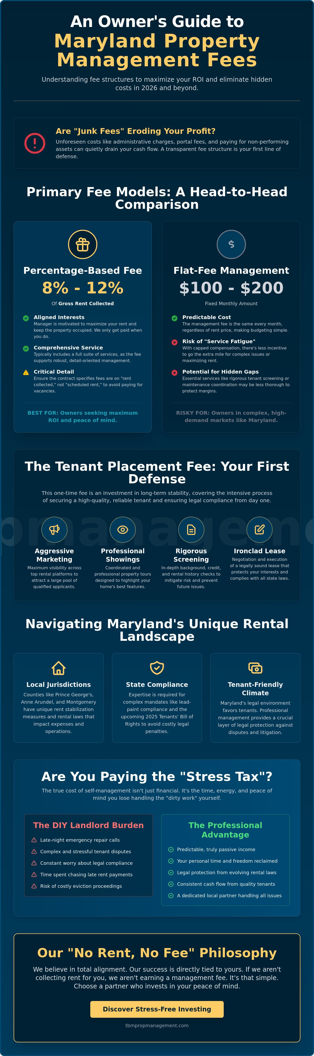 Property management fee structures maryland