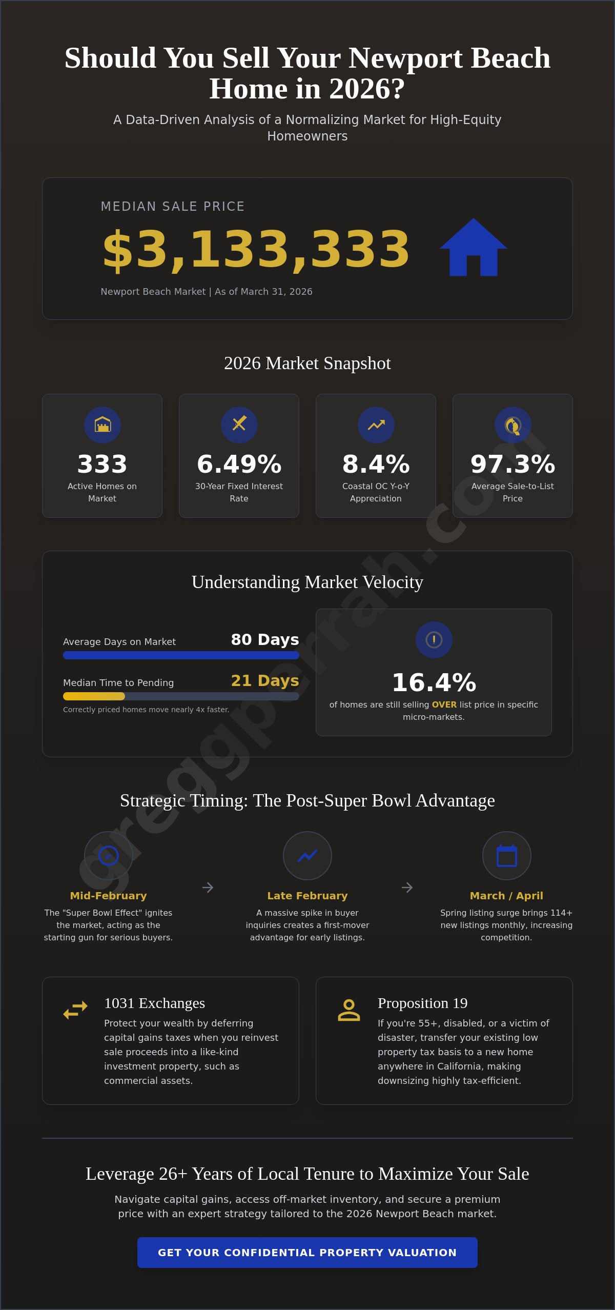 Is now a good time to sell my home in Newport Beach