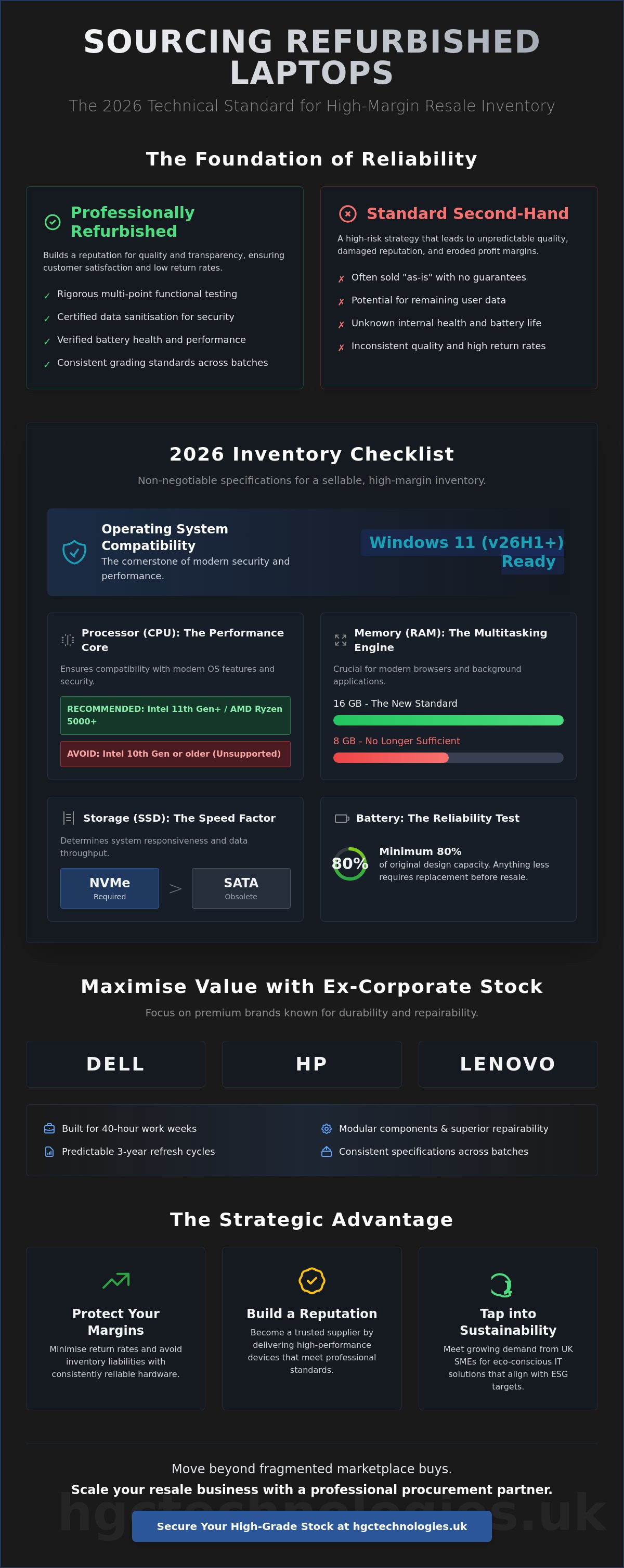 Choosing refurbished laptops for resale