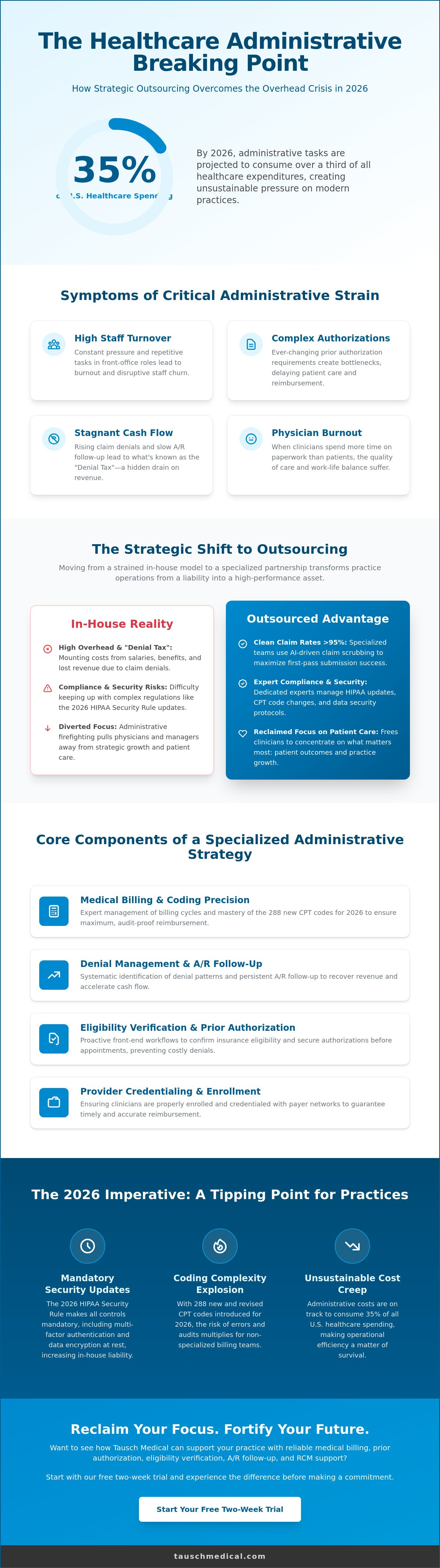 Healthcare administrative outsourcing