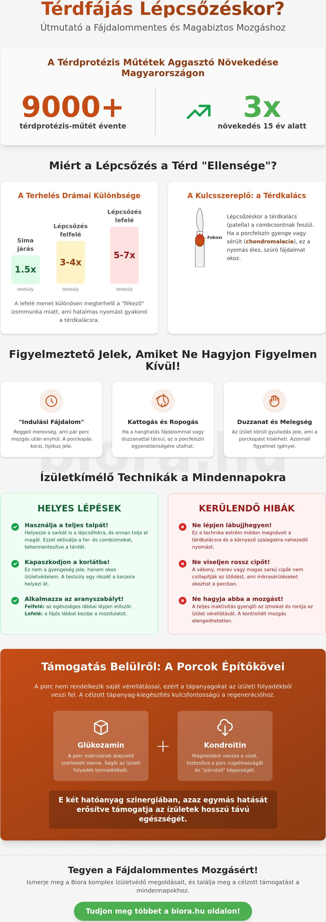 Térdfájás lépcsőzéskor