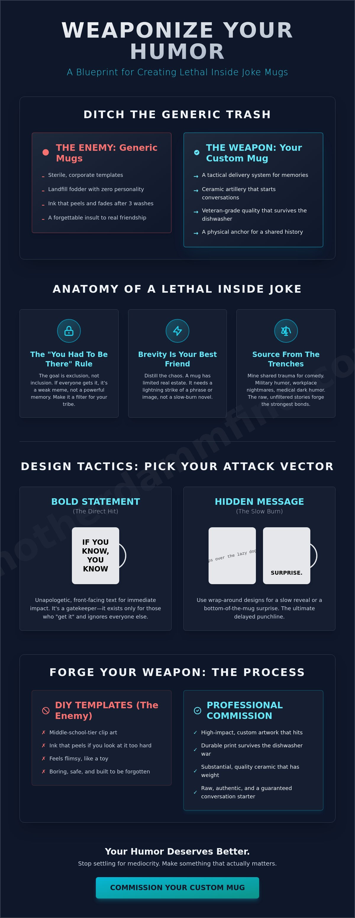 Create a custom inside joke mug