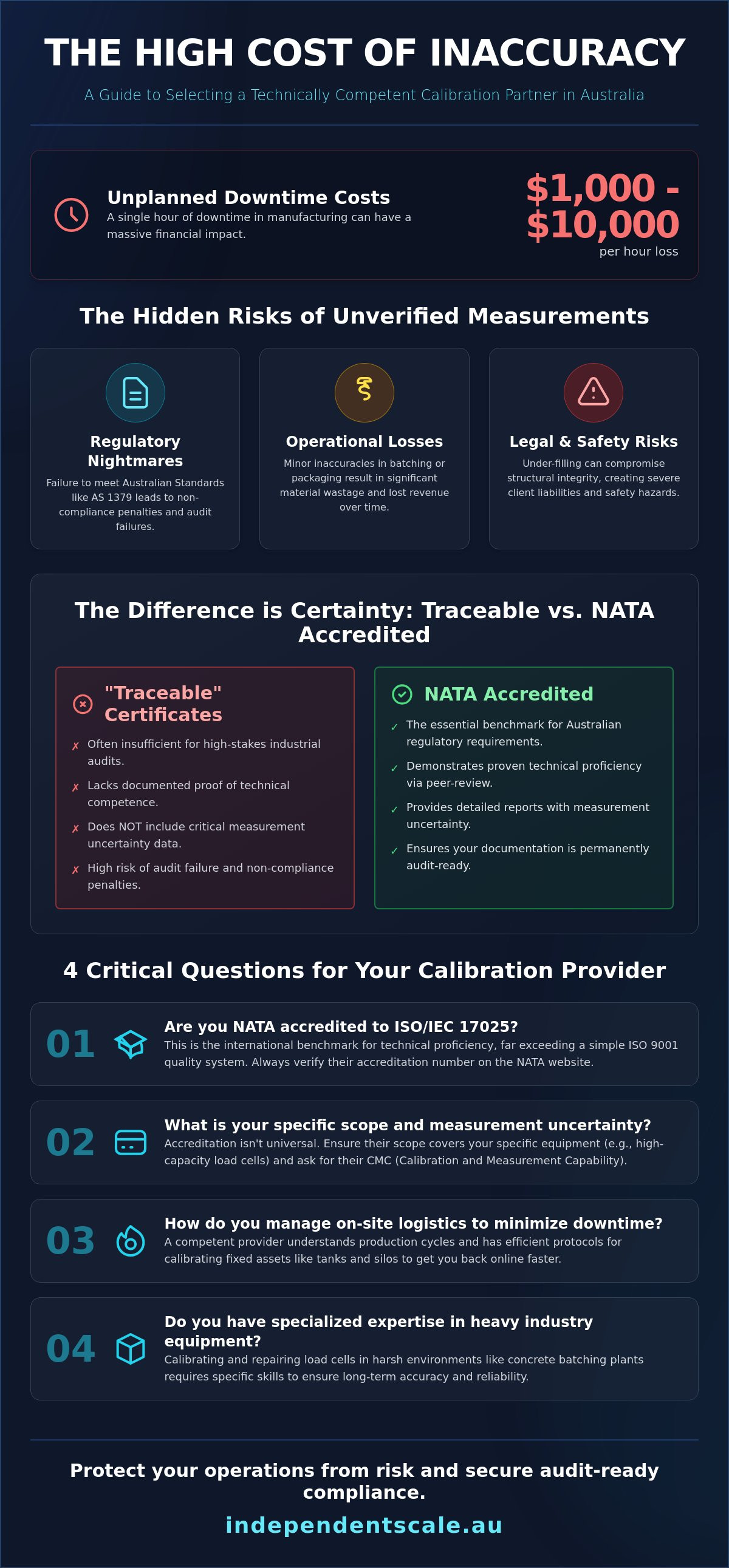 Questions to ask a calibration service