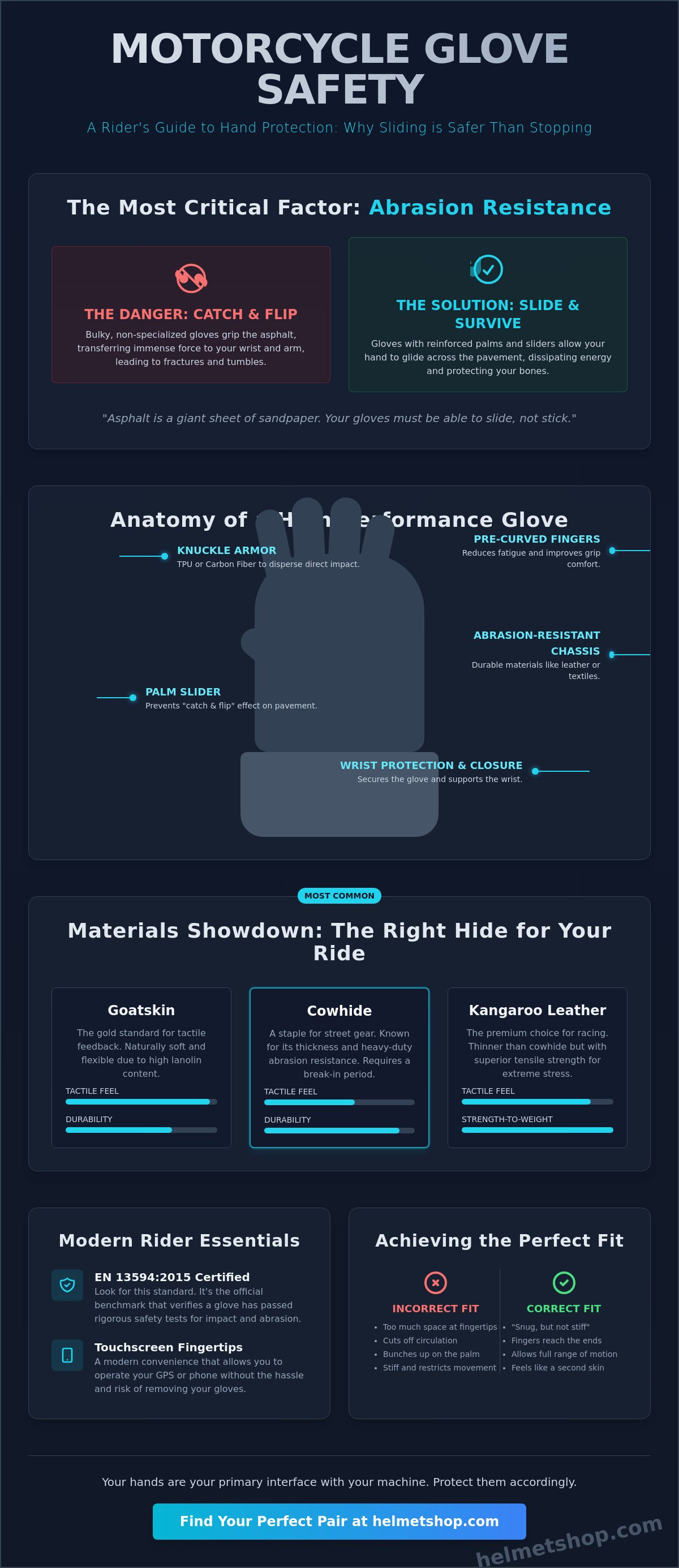 Motorcycle gloves