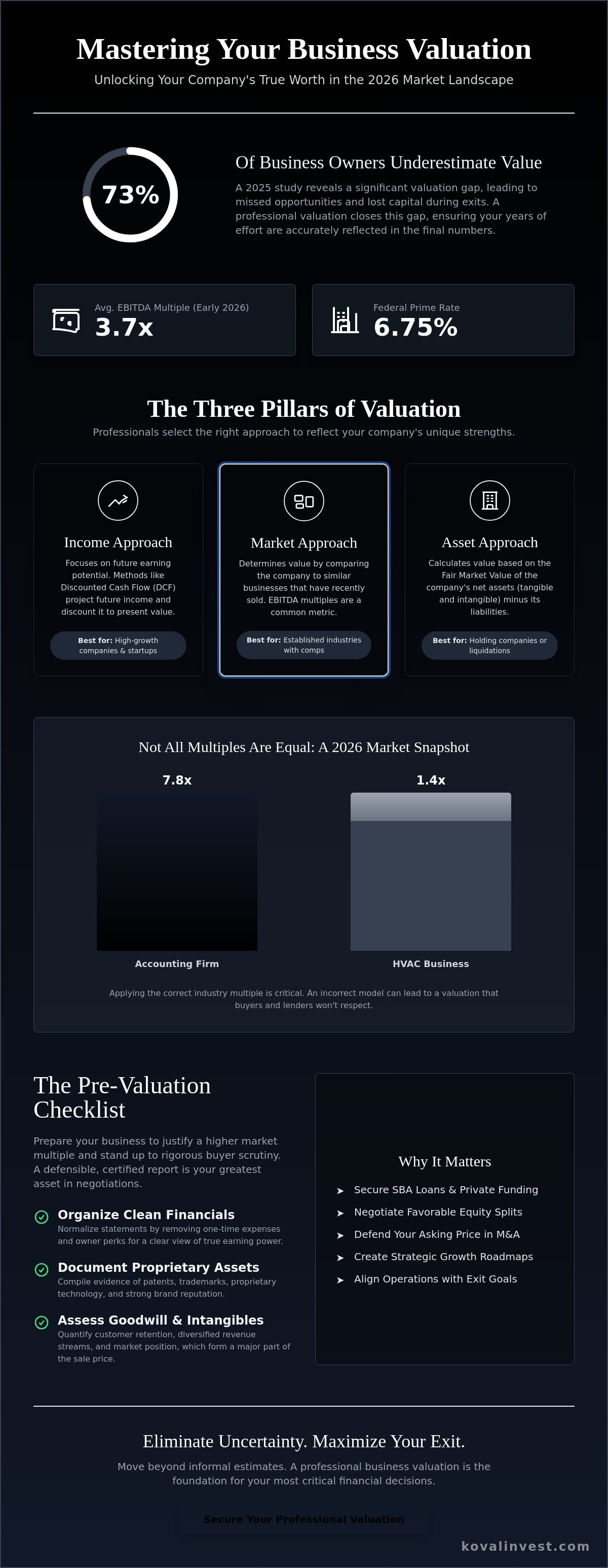 Professional business valuation