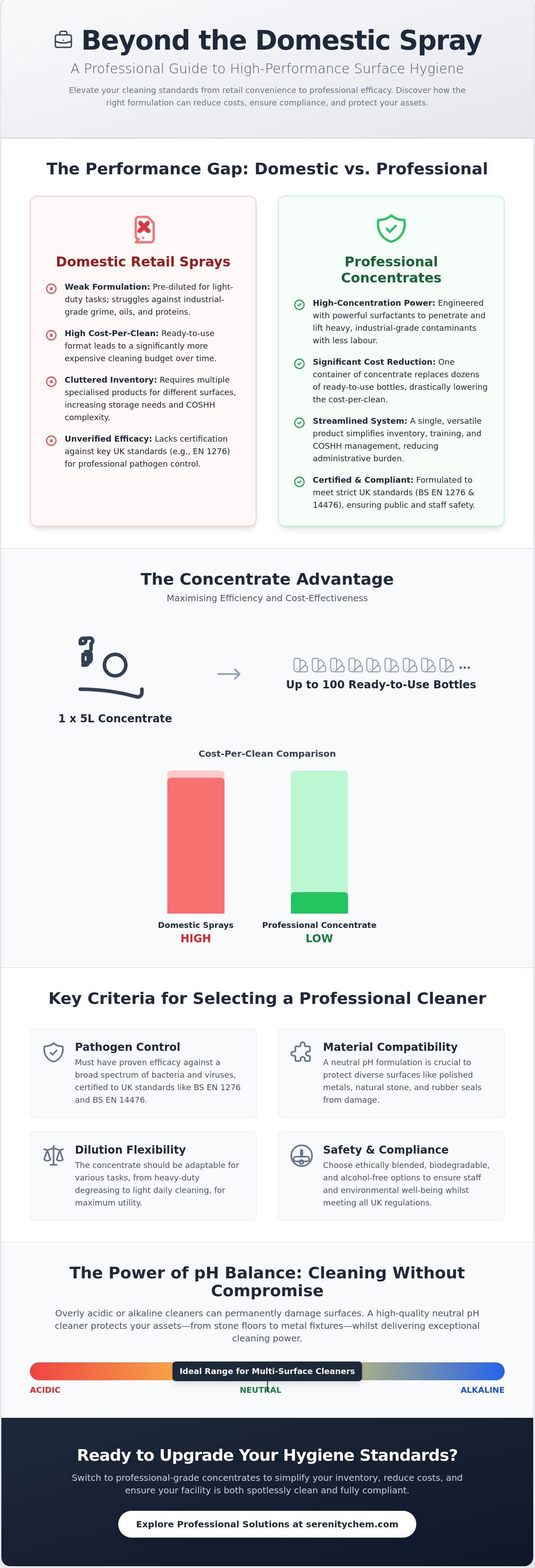 Commercial multi surface cleaner