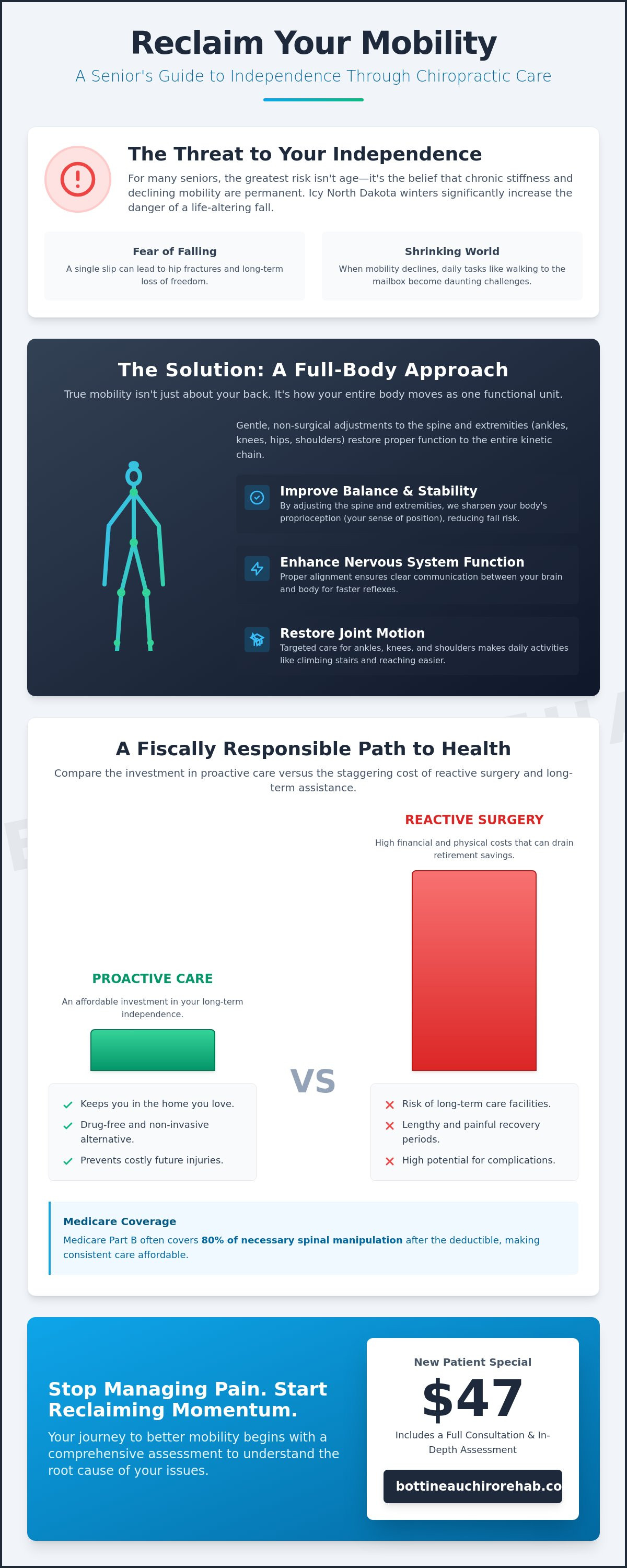 Chiropractic for senior mobility North Dakota