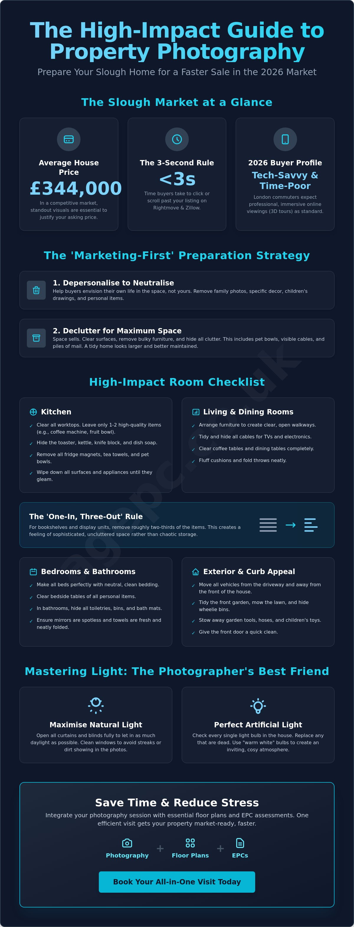 How to prepare a house for photography Slough