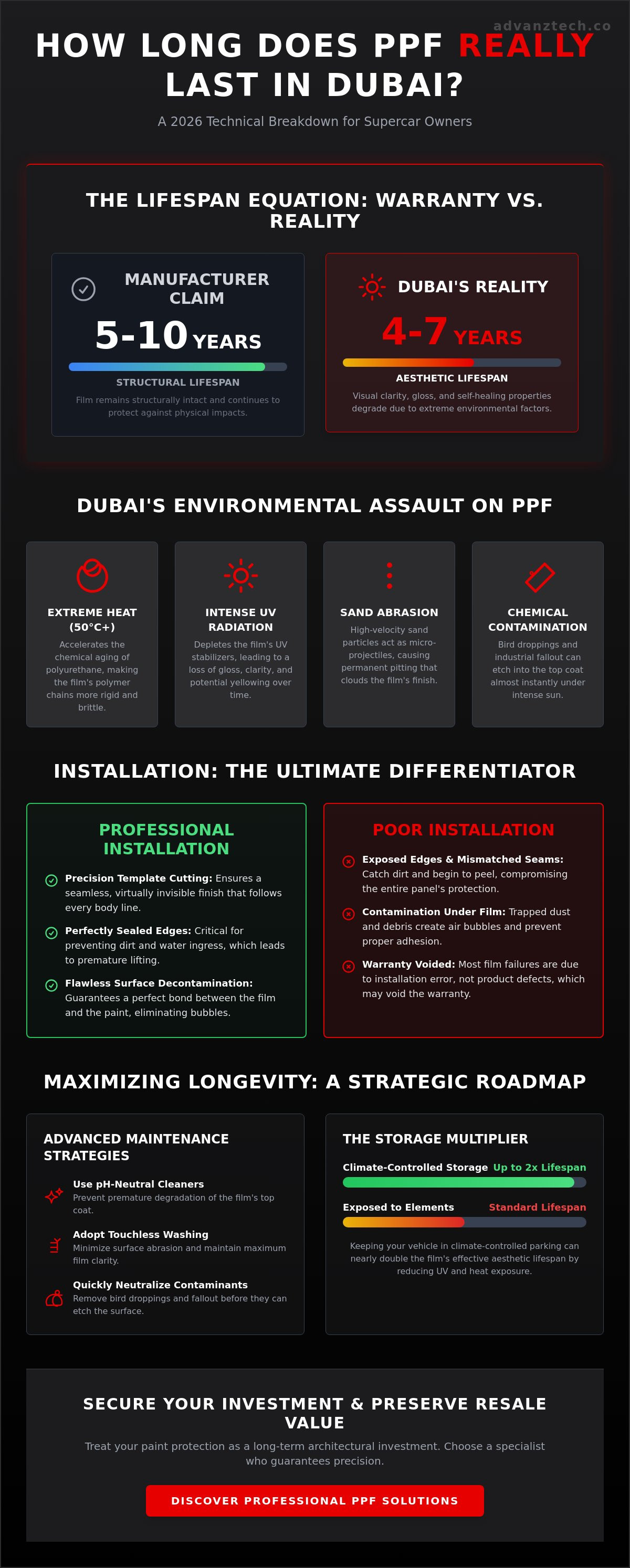How long does ppf last in dubai
