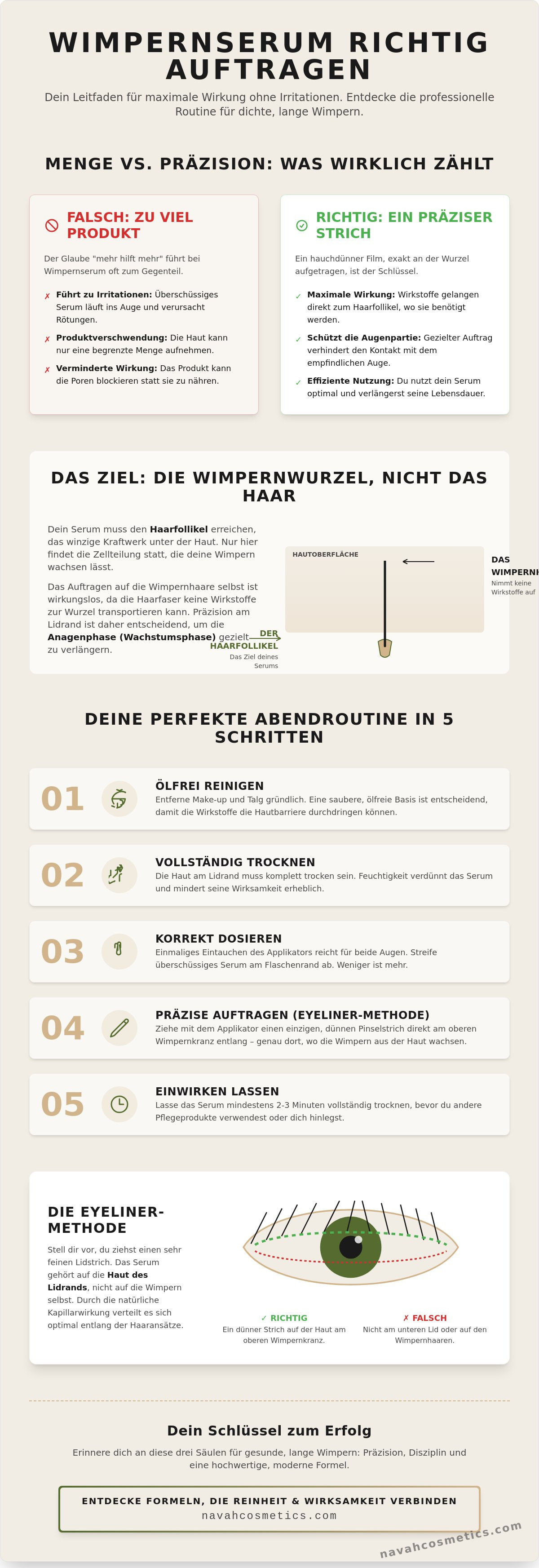 Wimpernserum richtig auftragen